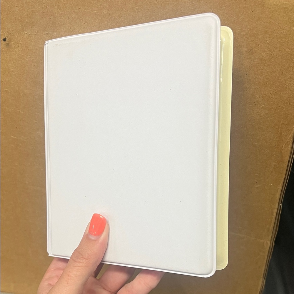 White Cassette Tape Holder Case